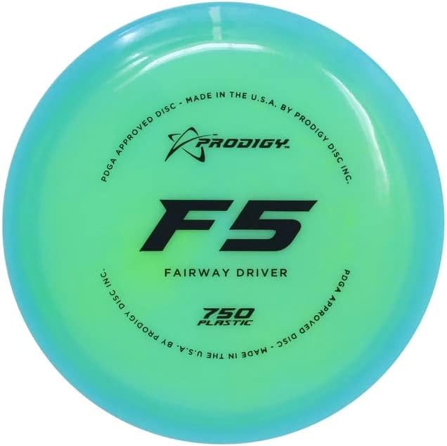 דיסק Prodigy 750 f5 | נהג גולף גולף דיסק מעט מובן | עמיד במיוחד | מיועד לכל רמות המיומנות | הצבעים עשויים להשתנות